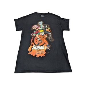 Naruto T Shirt Kids Small Black Squad 7 Graphic Tee Anime Manga Shonen Jump Viz